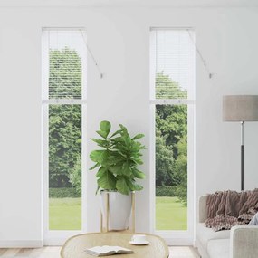 vidaXL Βενετσιάνικες Ρόδες Λευκό 220 x 40 εκ Αλουμίνιο