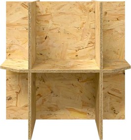 vidaXL Βάση Terrarium Καφέ 50 x 50 x 50 cm OSB