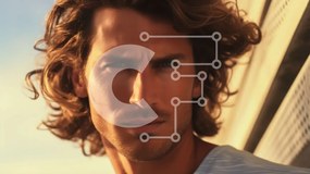 Intra Συλλεκτικό Ξύλινο Παζλ Plywood 4mm - Κομψό πορτρέτο ενός άνδρα με σγουρά καστανά μαλλιά Σε Ξύλινο Κουτί - Διαστάσεις Puzzle: 10x10 cm – 25 κομμάτια