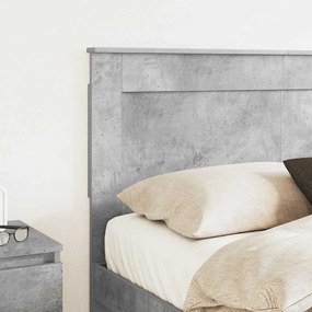 vidaXL Κεφαλάρι με κεφαλάρι Καπνιστό Δρύς 140 cm Επεξεργασμένο ξύλο