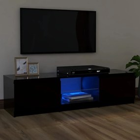 Έπιπλο Τηλεόρασης με LED Μαύρο 120 x 30 x 35,5 εκ. - Μαύρο