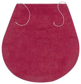 Σετ Πατάκια Μπάνιου 3 τεμ. Φούξια Υφασμάτινα - Ροζ