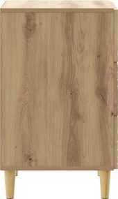 vidaXL Κομοδίνο Artisan Δρυς 43 x 39,5 x 66,5 εκ Επεξεργασμένο Ξύλο