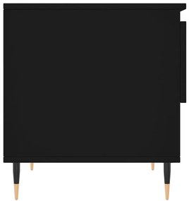 vidaXL Τραπεζάκι Σαλονιού Μαύρο 50 x 46 x 50 εκ. από Επεξεργ. Ξύλο