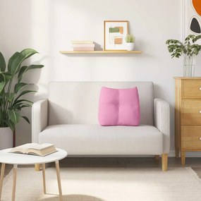 vidaXL Μαξιλάρι Πλάτης Ροζ 45 x 24 x 50 εκ ύφασμα
