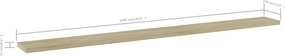 vidaXL Ράφια Βιβλιοθήκης 4 τεμ. Sonoma Δρυς 100x10x1,5 εκ. Μοριοσανίδα