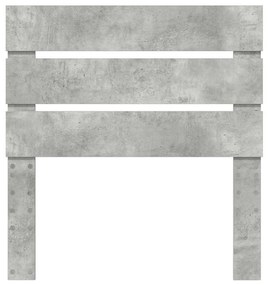 vidaXL Κεφαλάρι με κεφαλάρι Σκυρόδεμα Γκρι 90 cm Επεξεργασμένο ξύλο