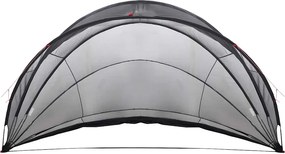 vidaXL Θόλος πισίνας 546 x 516 x 250 εκ. Μαύρο