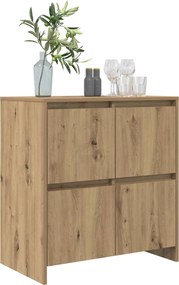 vidaXL Πλαϊνό γραφείο Artisan Oak 70 x 41 x 75 εκ. Επεξεργασμένο ξύλο