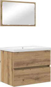 vidaXL Σετ Επίπλων Μπάνιου 3 τμχ. Artisan Oak 61 x 39 x 45 εκ