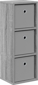 vidaXL Πλαϊνό γραφείο Γκρι Sonoma 25,5 x 22 x 69,5 εκ