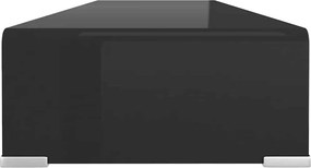 vidaXL Βάση Τηλεόρασης/Οθόνης Μαύρη 100 x 30 x 13 εκ. Γυάλινη
