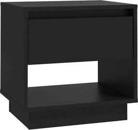 vidaXL Κομοδίνο Μαύρο 45 x 34 x 44 εκ. από Μοριοσανίδα