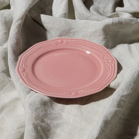 ESTIA ΠΙΑΤΟ ΡΗΧΟ ATHÉNÉE ΠΟΡΣΕΛΑΝΙΝΟ ΑΝΑΓΛΥΦΟ 20cm ROSE