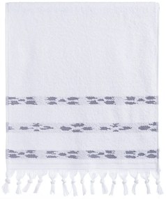 Πετσέτα Garnet White-Grey Nef-Nef Προσώπου 50x90cm 100% Βαμβάκι