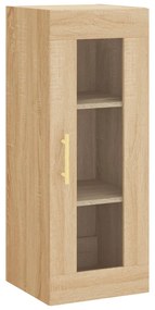vidaXL Μπουφές Sonoma δρυς 34,5 x 34 x 180 εκ. από Επεξεργασμένο Ξύλο