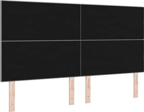 vidaXL LED κεφαλάρι με LED ταινίες φωτός Ανοιχτό γκρι 180 cm ύφασμα