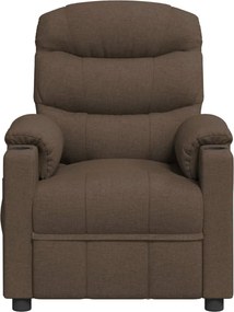 vidaXL Πολυθρόνα Ανακλινόμενη Καφέ Υφασμάτινη