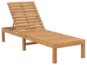 vidaXL Ξαπλώστρες 2 τεμ. από Μασίφ Ξύλο Teak