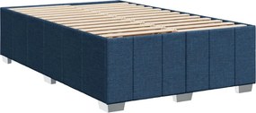 vidaXL Πλαίσιο κρεβατιού χωρίς στρώμα μπλε 120x200cm ύφασμα