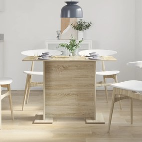 vidaXL Τραπέζι Φαγητού Σονομά Οξιά 110x60x75 εκ Επεξεργασμένο Ξύλο
