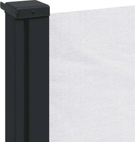vidaXL Σκίαστρο Πλαϊνό Συρόμενο Λευκό 120 x 600 εκ.