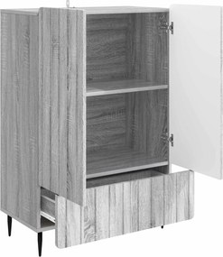 vidaXL Πλαϊνό γραφείο Γκρι Sonoma 66 x 34,5 x 97 εκ.