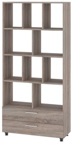 Βιβλιοθήκη POLKA-10 Σταχτί 80x31,6x168