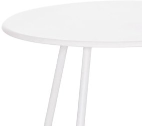 Σετ κήπου Lounge PONY 3 τμχ C21193.02 Μέταλλο &amp; Συνθ. Rattan σε Λευκό - Μαύρο 66x68x75 εκ.
