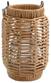 Φανάρι Ψάθινο Umeko 726-124-015 25x31cm Natural Ψάθα