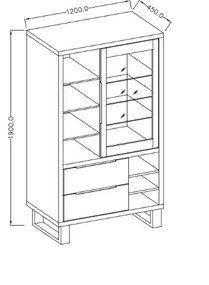 Βιτρίνα Halley 1D2D-Fusiko