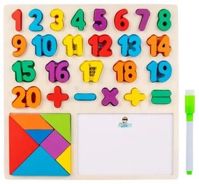 Εκπαιδευτικό Ξύλινο Παιχνίδι Αριθμοί - Wooden Game Numbers