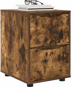 vidaXL Ντουλάπι αποθήκευσης Καπνιστό Δρύς 40 x 48 x 57 εκ