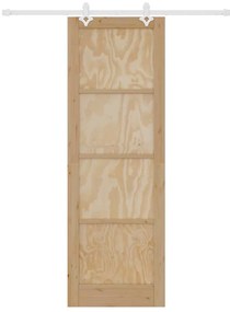 vidaXL Συρόμενη Πόρτα Χειροκίνητος Λευκό 78 x 232 cm