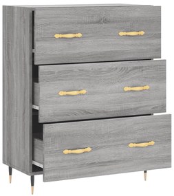 vidaXL Ντουλάπι Γκρι Sonoma 69,5 x 34 x 90 εκ. από Επεξεργασμένο Ξύλο