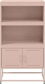 vidaXL Ραφιέρα Ροζ 68,5x38,5x123,5 εκ. από Ατσάλι
