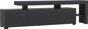 Έπιπλο Τηλεόρασης Ανθρακί CEDRU 192x37x53