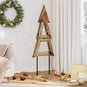 vidaXL Χριστουγεννιάτικο Δέντρο Καφέ 120 cm Μασίφ ξύλο teak