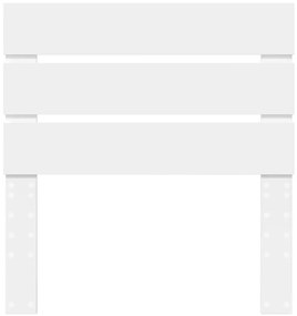 vidaXL Κεφαλάρι με κεφαλάρι Λευκό 75 cm Επεξεργασμένο ξύλο