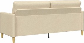vidaXL Καναπές με Αποθήκευση Κρεμ 192 x 78 x 87 εκ. Πολυεστέρας