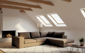 Γωνιακός καναπές Carla-Αριστερή-260φ 200β-Μπεζ