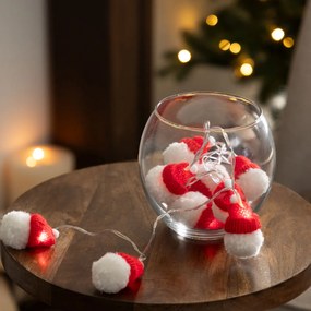 Χριστουγεννιάτικη Διακοσμητική Γιρλάντα Μπαταρίας Με 10 Led Φωτάκια F-R Santa Hat 209870