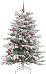 vidaXL Τεχνητό Χριστουγεννιάτικο Δέντρο με Άξονα Λευκό 150 cm