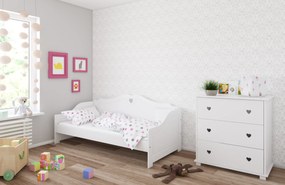 Καναπές Κρεβάτι Zuzia  με Προστατευτικό White  90x200cm  BC60020 BabyCute