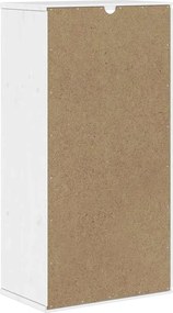 vidaXL Βοηθητικό Ντουλάπι ODDA Λευκό 40x24x79εκ. από Μασίφ Ξύλο Πεύκου