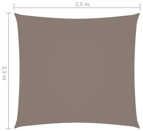 Πανί Σκίασης Τετράγωνο Taupe 2,5 x 2,5 μ. από Ύφασμα Oxford - Μπεζ-Γκρι