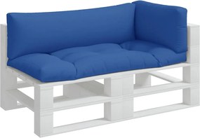 vidaXL Μαξιλάρια Παλέτας 3 τεμ. Μπλε Υφασμάτινα