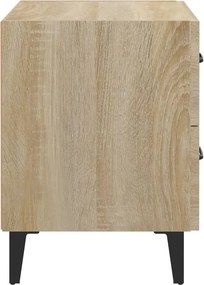 vidaXL Κομοδίνα 2 τεμ. Sonoma Δρυς 40 x 35 x 47,5 εκ.