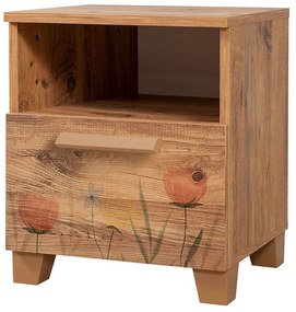 Κομοδίνο Leva Alfa Tulip 863SPH3522 45x40x52cm Multi