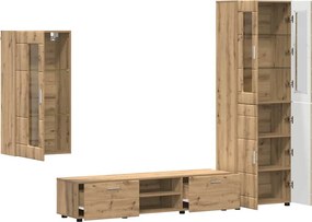 vidaXL Σετ επίπλου τηλεόρασης FLORIN 3 pcs Artisan Oak